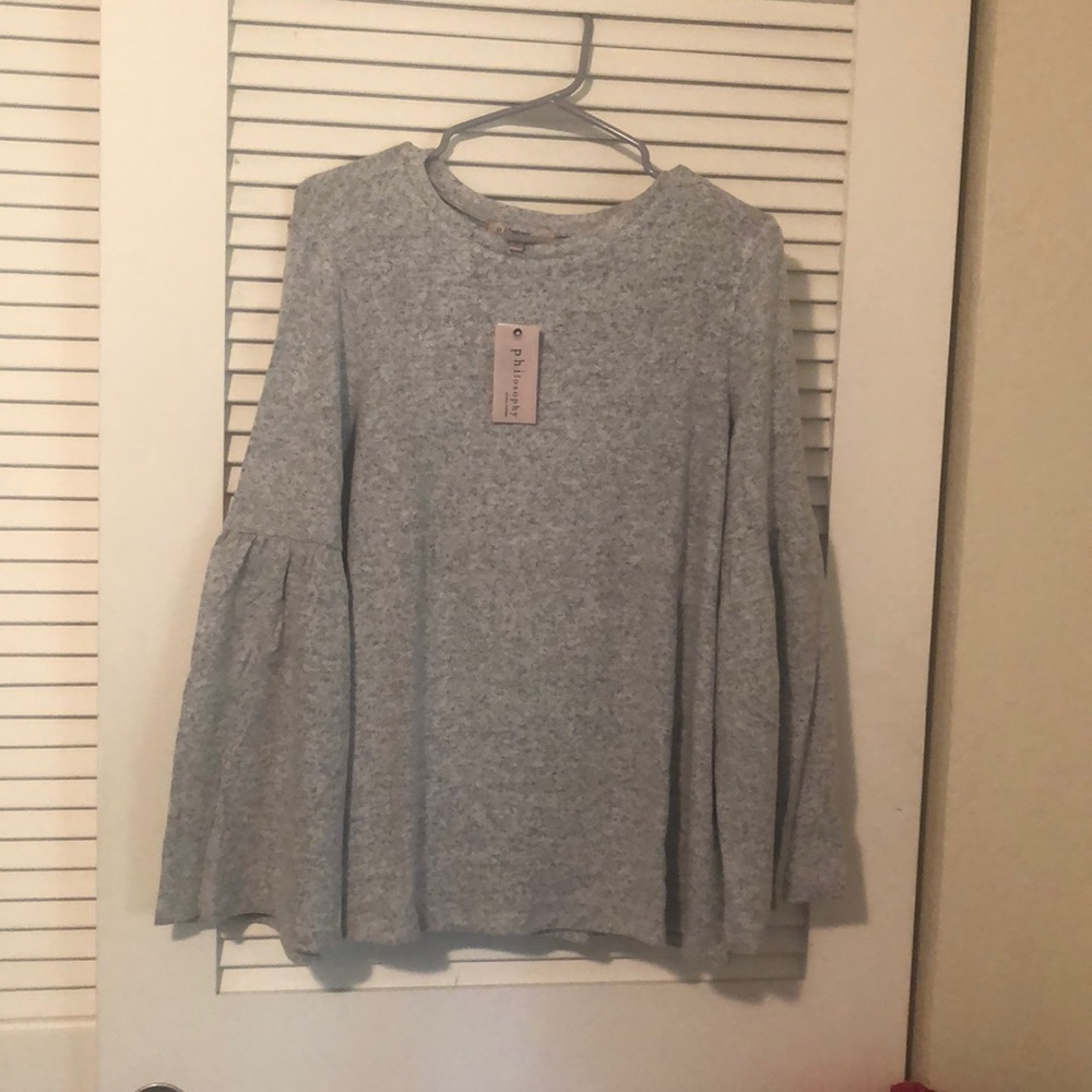 Bell sleeve sweater brand new